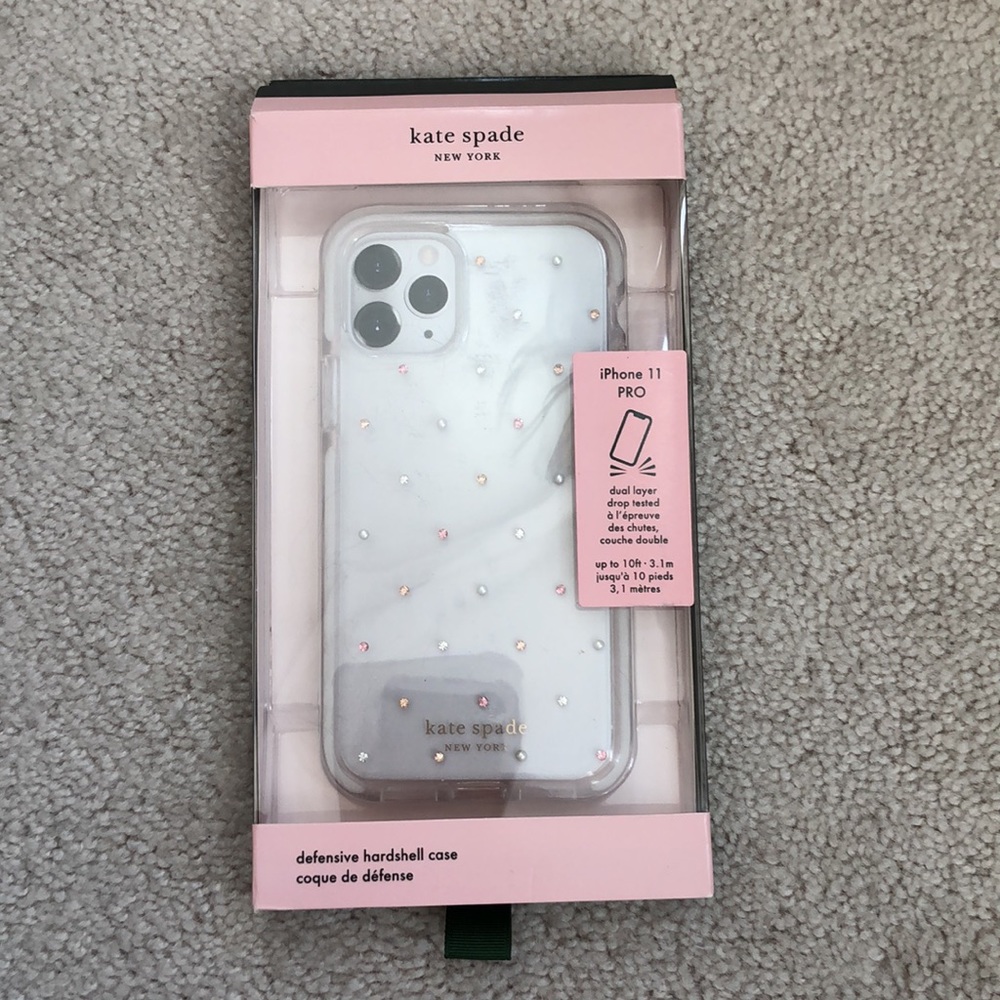 kate spade White and Gold iPhone 11 Pro Case